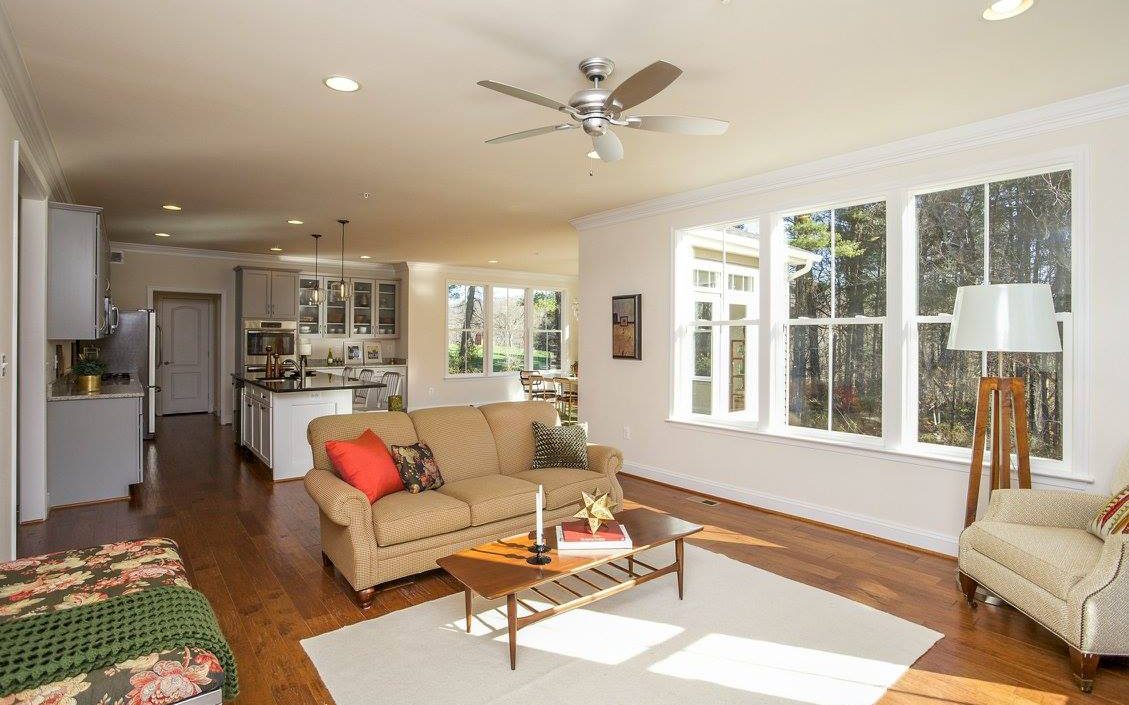 New Home in Kingsville Maryland Living Room with Natural Light