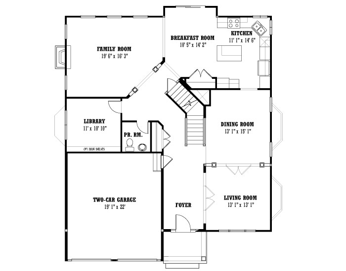 Danfield Floor Plan 1st Floor Envision Builders